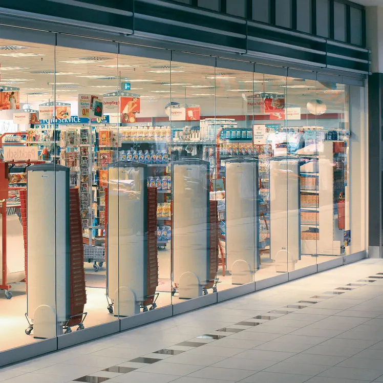 Система сдвижных стеклянных перегородок shopMaster GSW-M