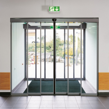 Телескопическая раздвижная дверь dormakaba TST FLEX