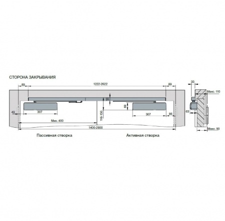 Системы закрывания противопожарных дверей Abloy G461-464
